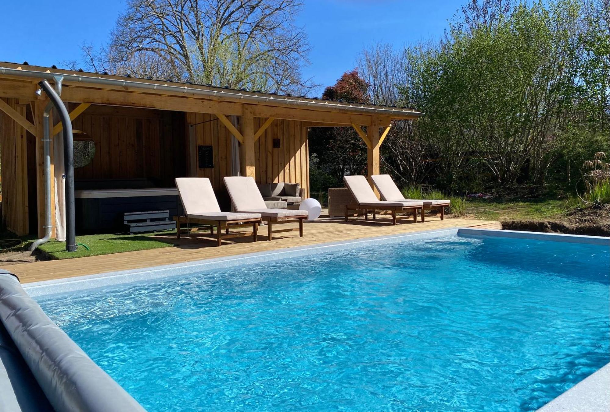 Gites & Spa De Charme " Ploum" Pouydesseaux Eksteriør bilde