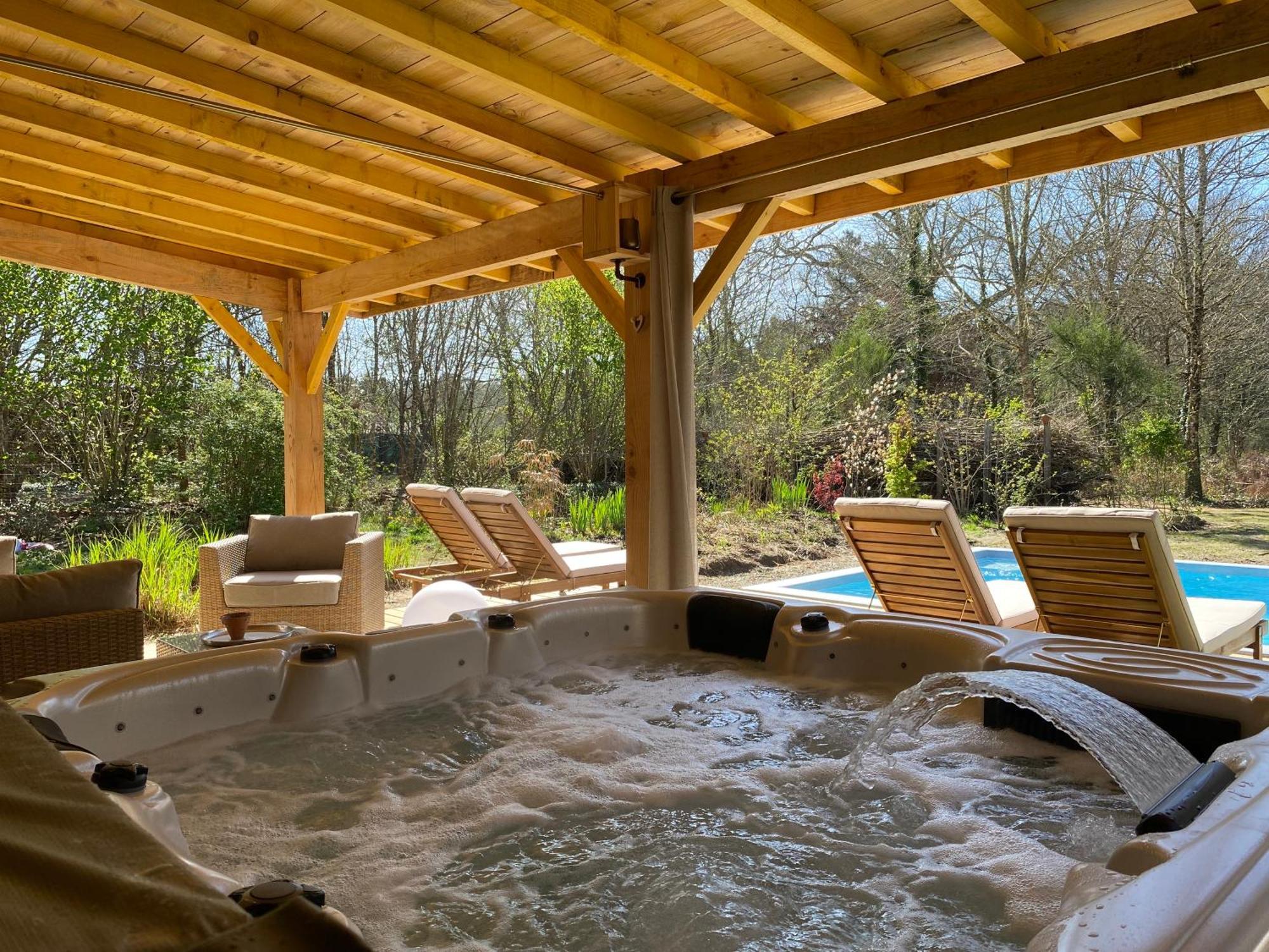 Gites & Spa De Charme " Ploum" Pouydesseaux Eksteriør bilde